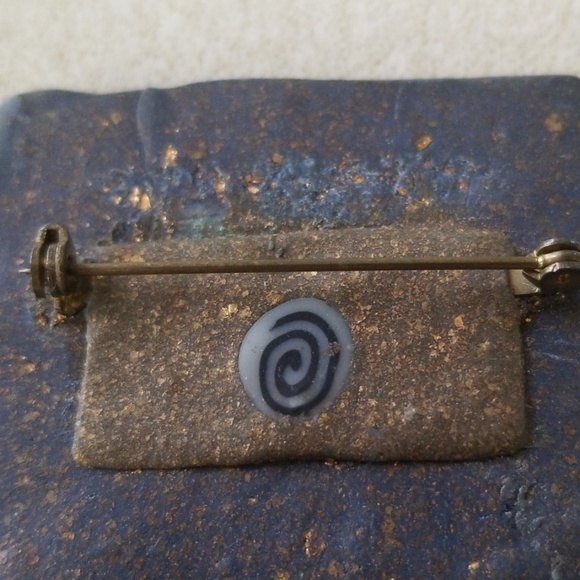 Goddess Pin Rectangle Shape Polymer Clay Broach - Picture 4 of 6